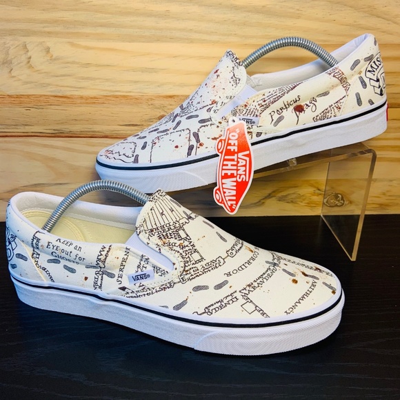 Vans X Harry Potter Mauraders Map Classic Slip On - Picture 2 of 8